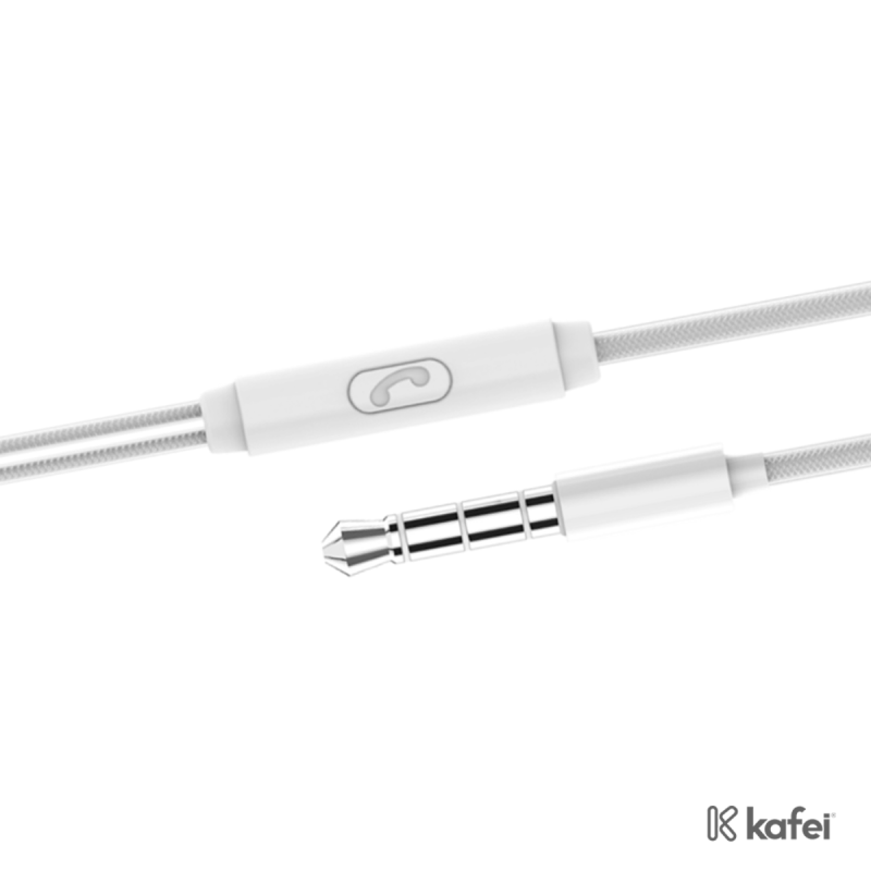 FONE DE OUVIDO COM MICROFONE - BRANCO