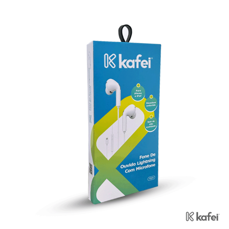 FONE DE OUVIDO LIGHTNING COM MICROFONE