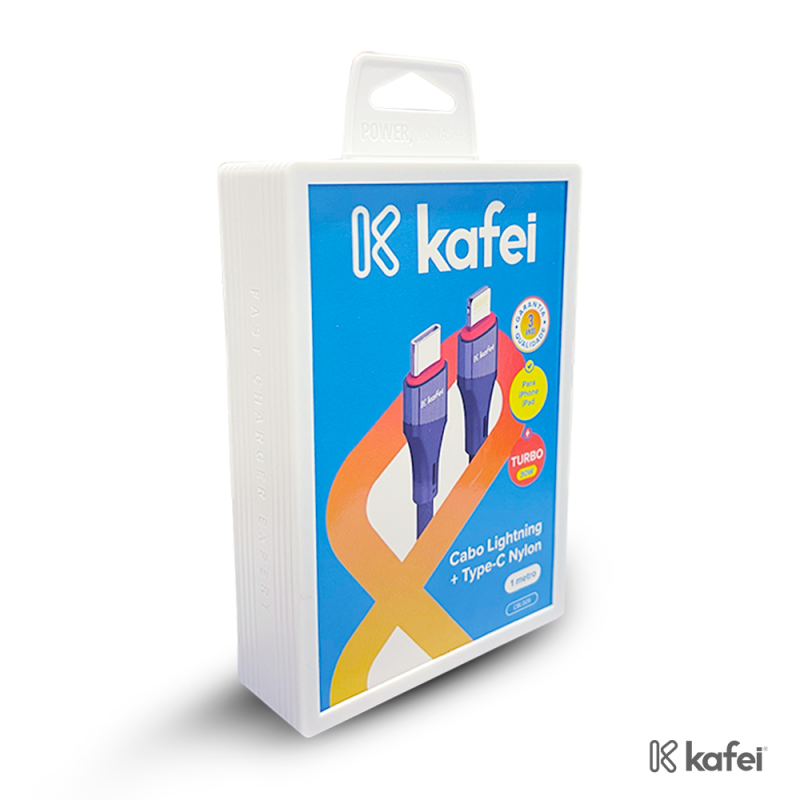 CABO LIGHTNING + TIPO-C NYLON 1M