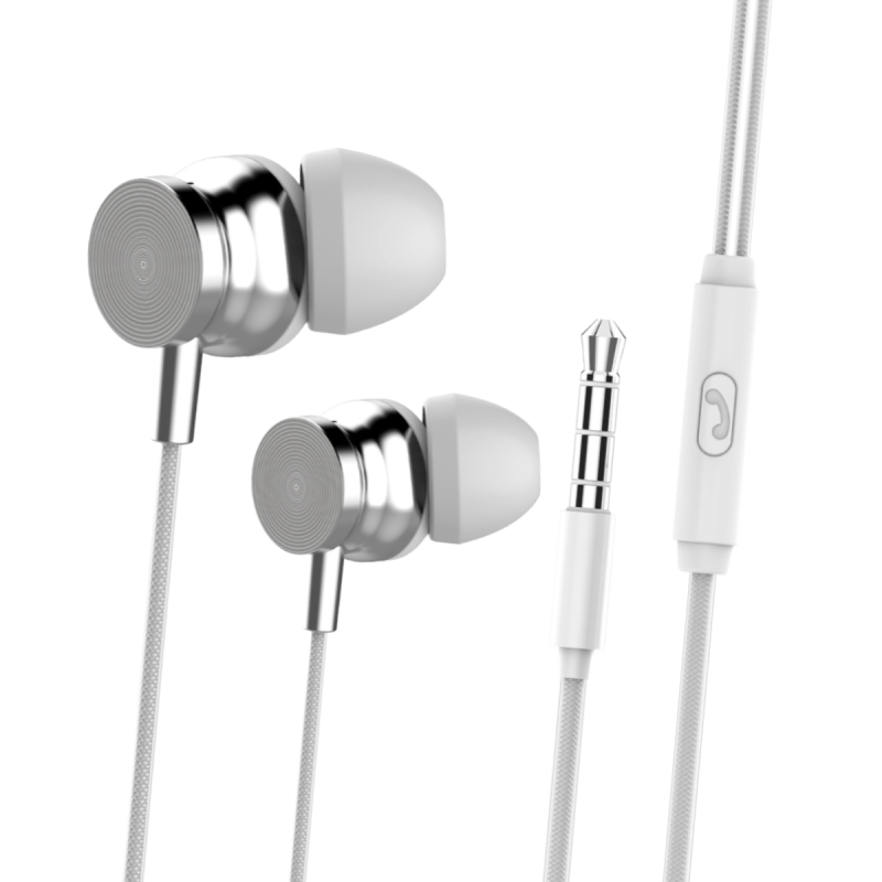 FONE DE OUVIDO COM MICROFONE - BRANCO