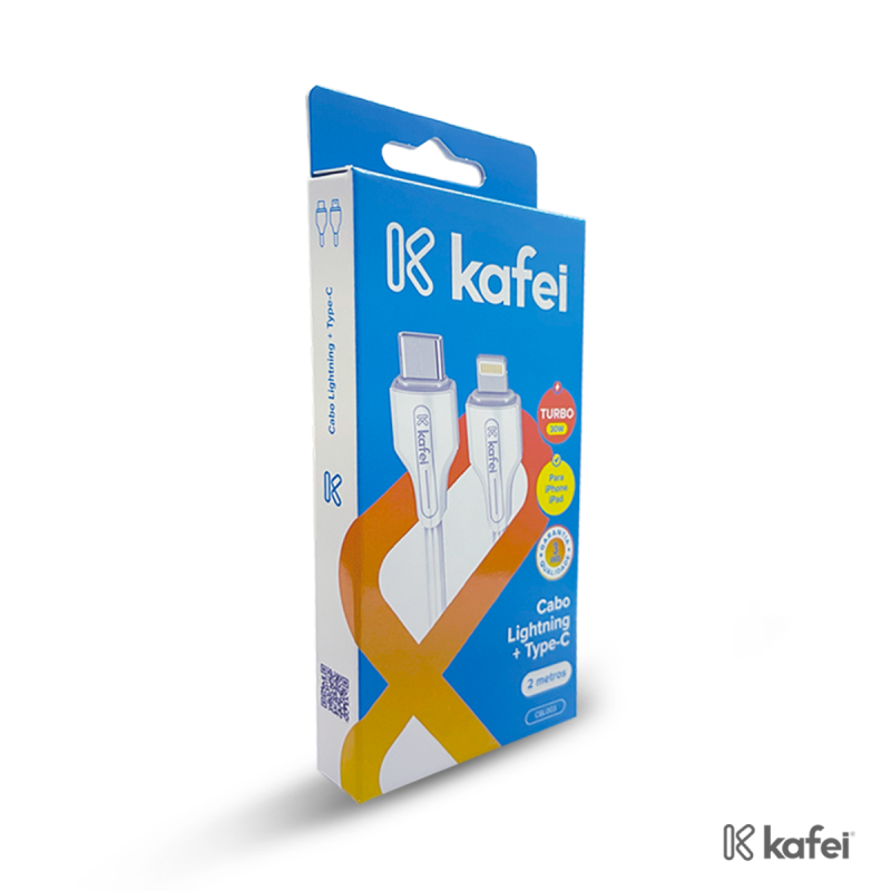 CABO LIGHTNING + TIPO-C PVC 2M
